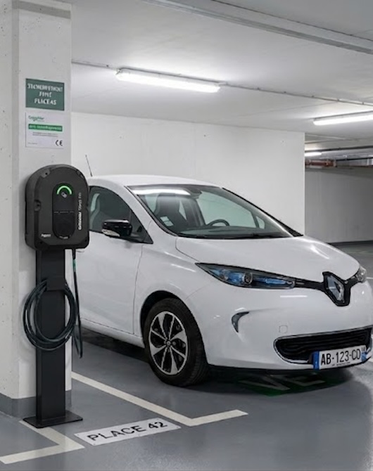 installation borne copro 2 Borne de recharge installée en parking souterrain de copropriété par Pro Borne, certifié IRVE